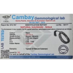 Sulemani Hakik Mala | Original 108 Beads | Natural Healing Stone Rosary